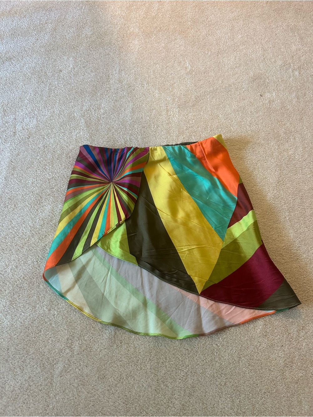 Sheridan For Tish Martha Sherbert Silk Shirt/Skirt - Picture 2 of 8